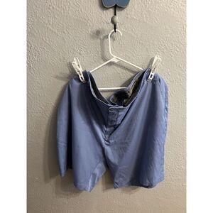 Roundtree & Yorke Performance Mens Shorts Size 50B Blue Flat Front Inseam 9 Inch